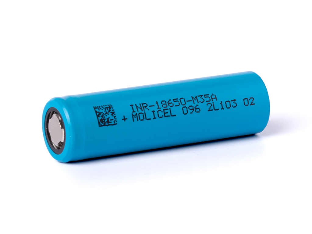 BATTERIA RICARICABILE 18650 Molicel – M35A – batteria 18650 – 3500mAh – 10A ricaricabile