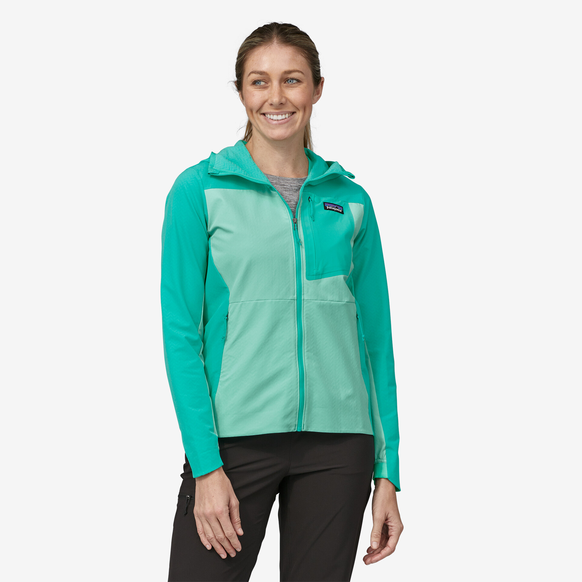 Pile Patagonia Women's R1® CrossStrata Hoody - immagine 2