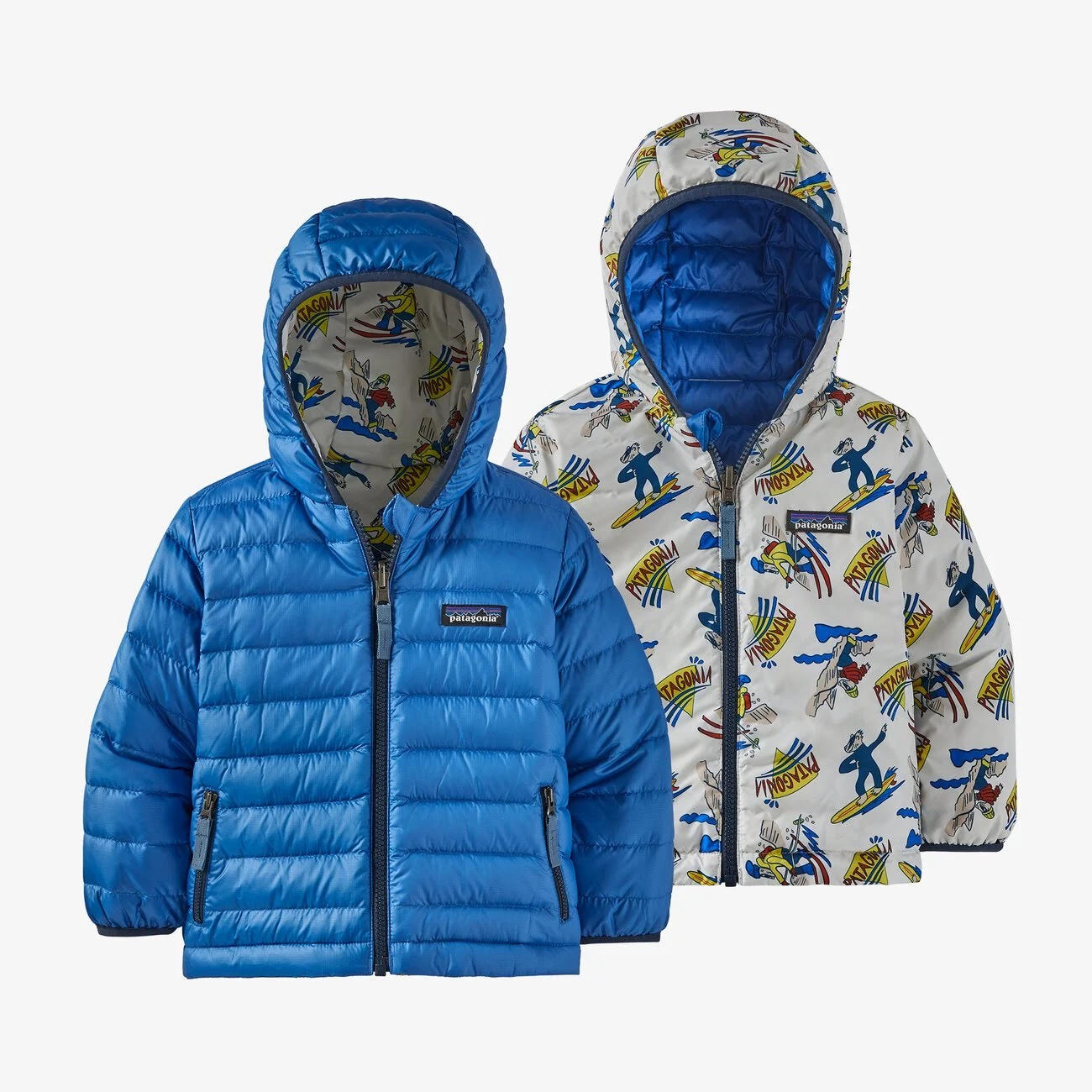 GIACCA Baby Reversible Down Sweater Hoody