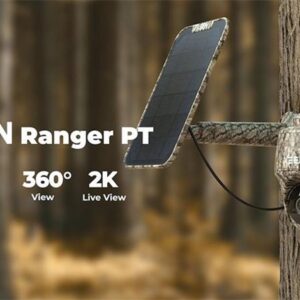 Videocamera ruotabile mimetica Reolink Go Ranger PT completa di pannello solare