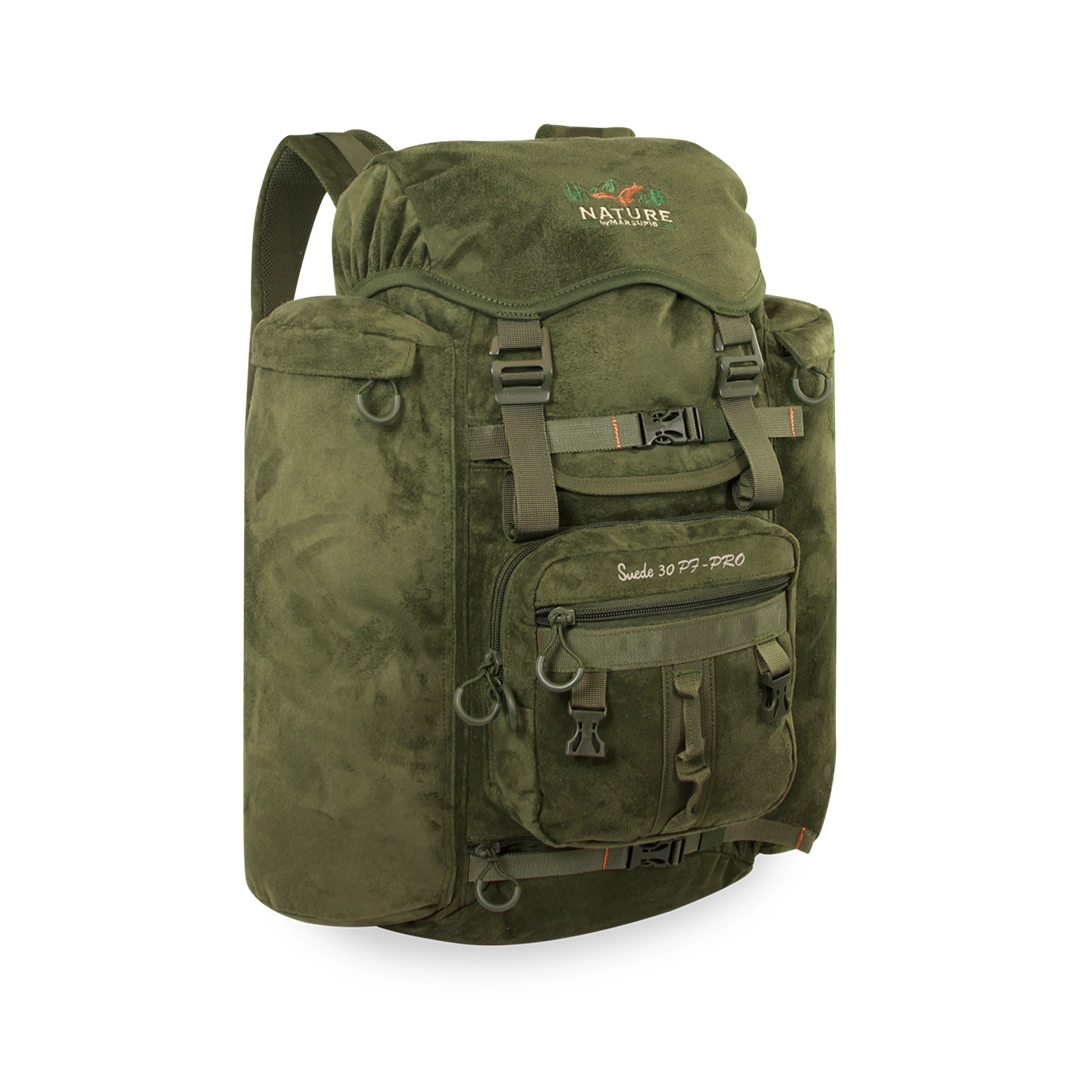 MARSUPIO ZAINO NATURE SUEDE 30 PF PRO – Zaino da caccia con porta fucile